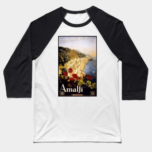 Vintage Travel Poster - Amalfi, Italy Baseball T-Shirt